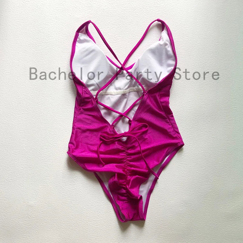 One Piece Sexy Padded Swimwear