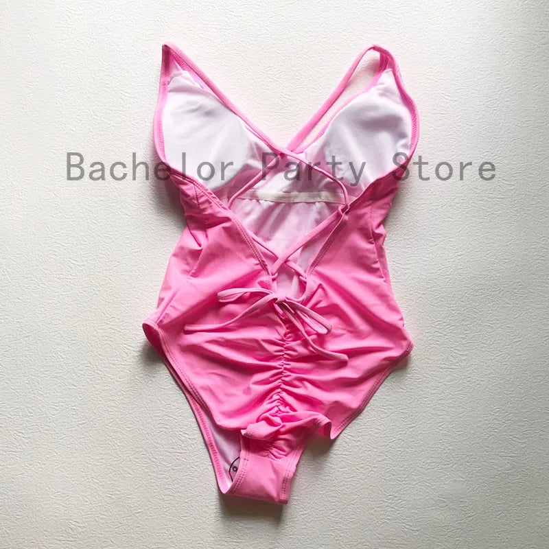 One Piece Sexy Padded Swimwear