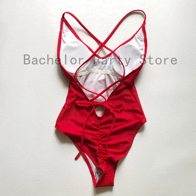 One Piece Sexy Padded Swimwear
