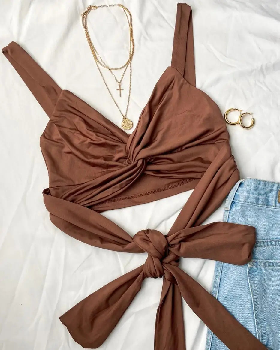 Sleeveless Short Crop tops