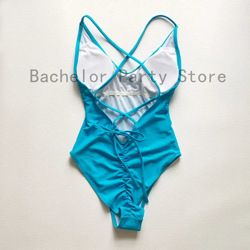 One Piece Sexy Padded Swimwear