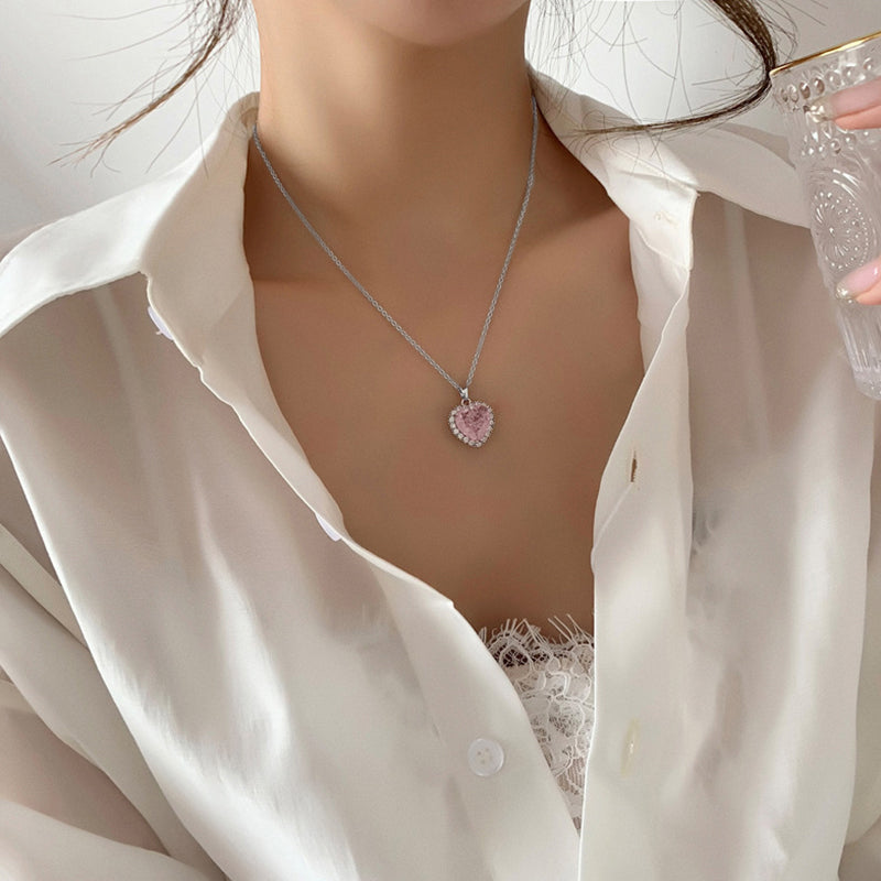 New Wine Red Cherry Gold Color Pendant