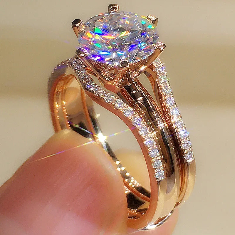 Unique Rose Gold Color Rings