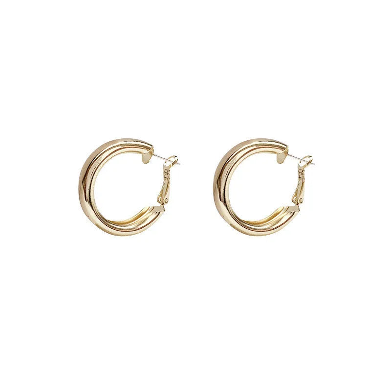 Boho Big Circle Hoop Earring Set