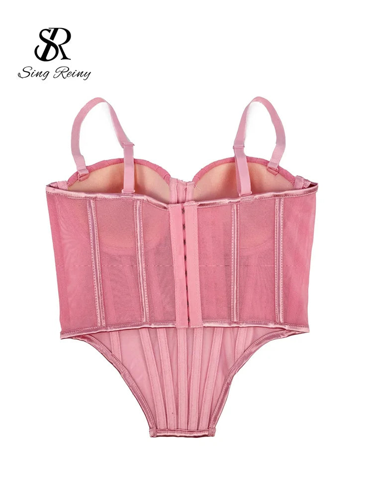Solid Corset Lingerie Top
