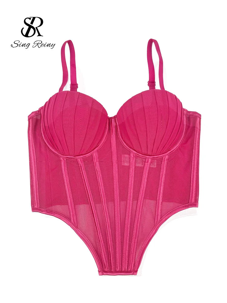 Solid Corset Lingerie Top