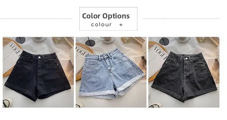 High Waist Wide Leg ort Jeans