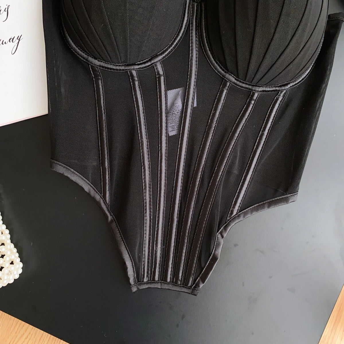 Solid Corset Lingerie Top