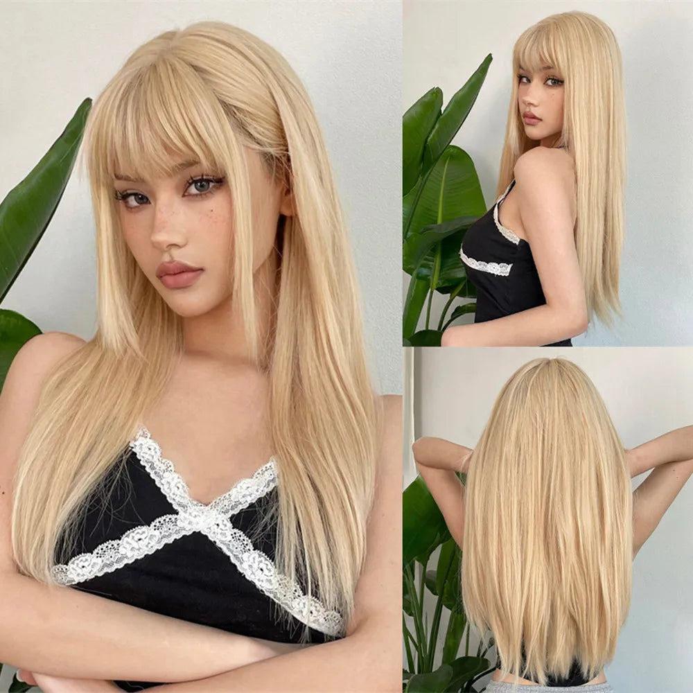 Light Wine Red Synthetic Wigs