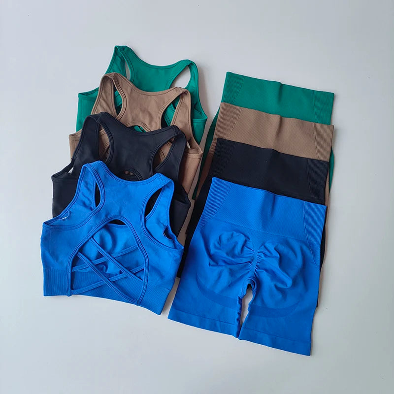 2 PCS Women's Seamless Yoga Set