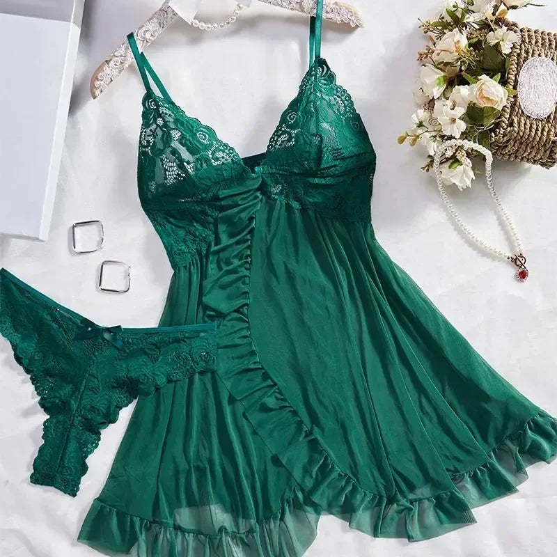 Tulle Suspenders Exquisite Women's Lingerie