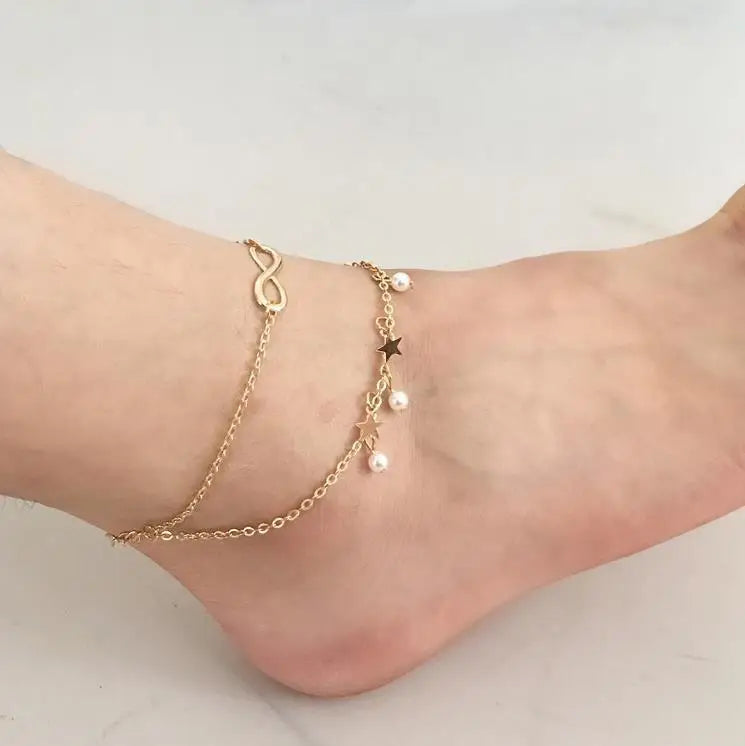 Butterfly Pendant Anklet