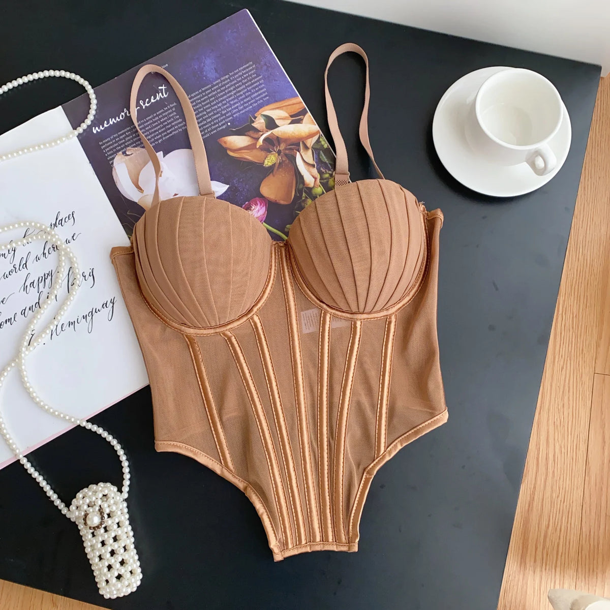 Solid Corset Lingerie Top