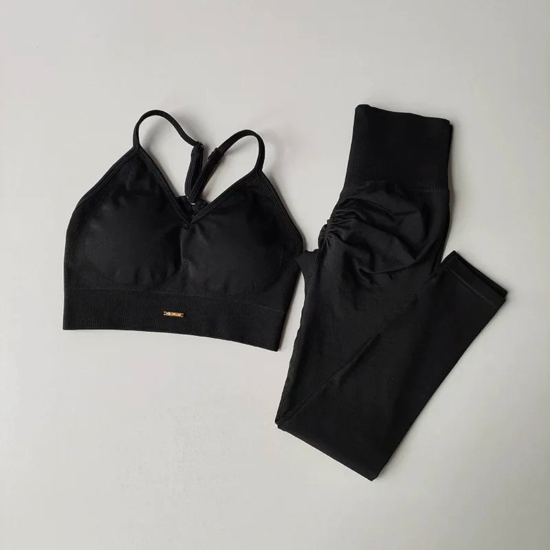 Olivia Peach High Waisted Hip Lifting Exercise Suit