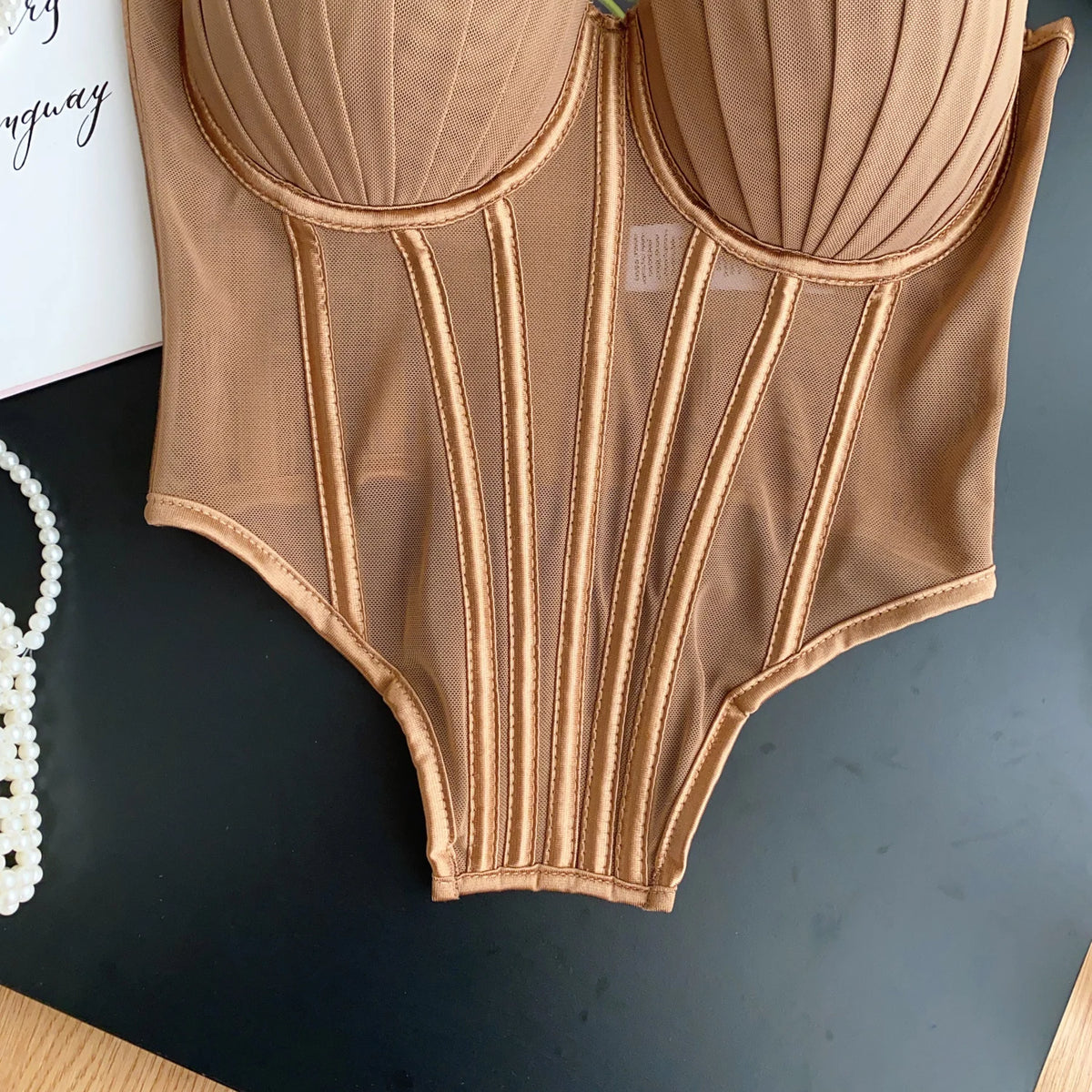 Solid Corset Lingerie Top