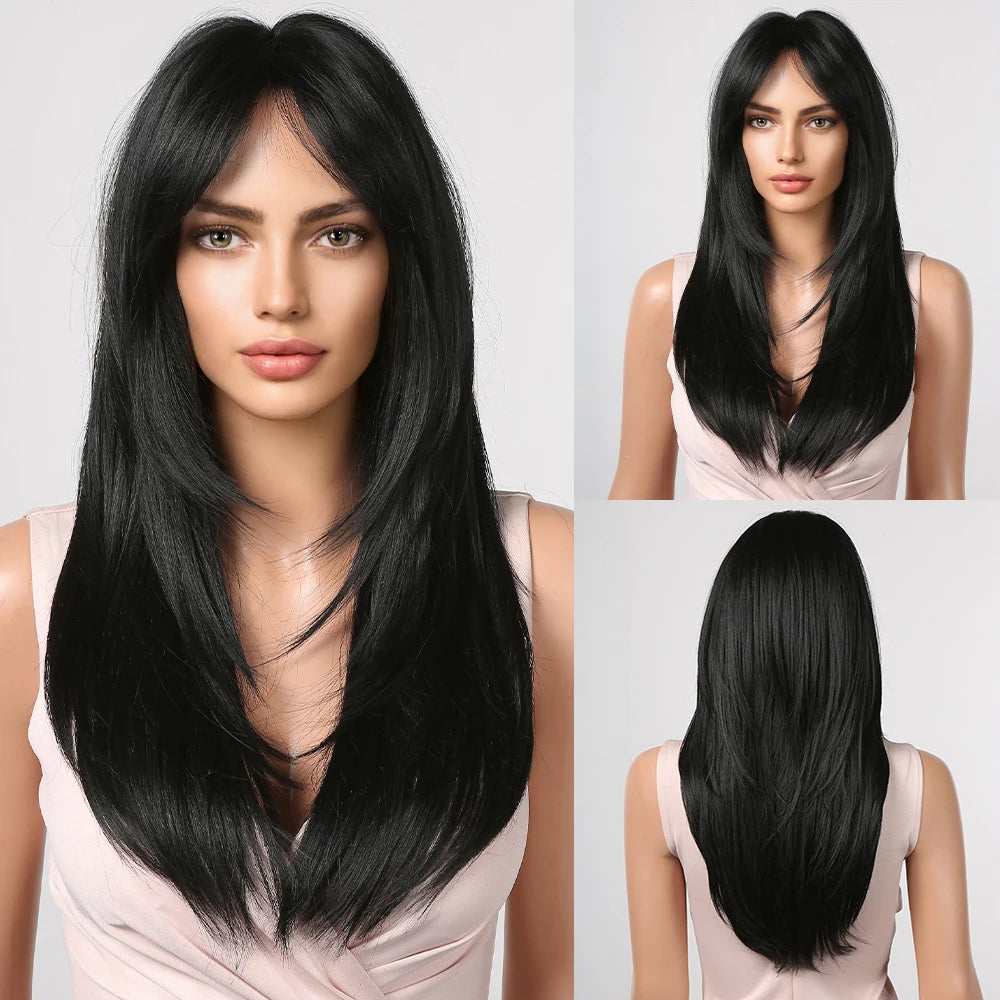 Light Wine Red Synthetic Wigs