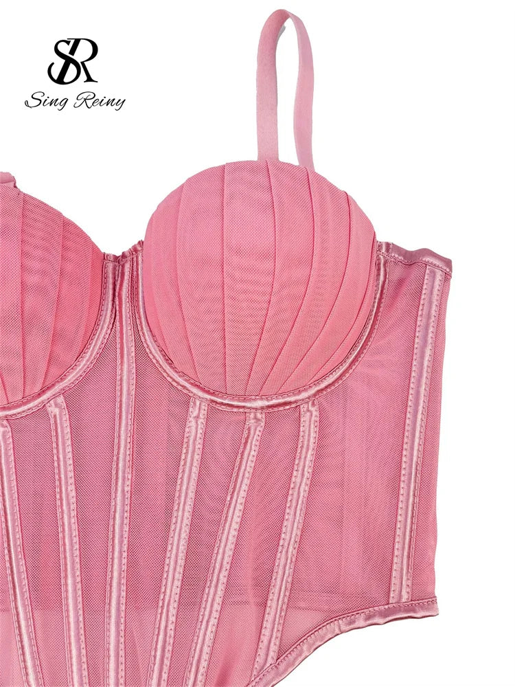 Solid Corset Lingerie Top