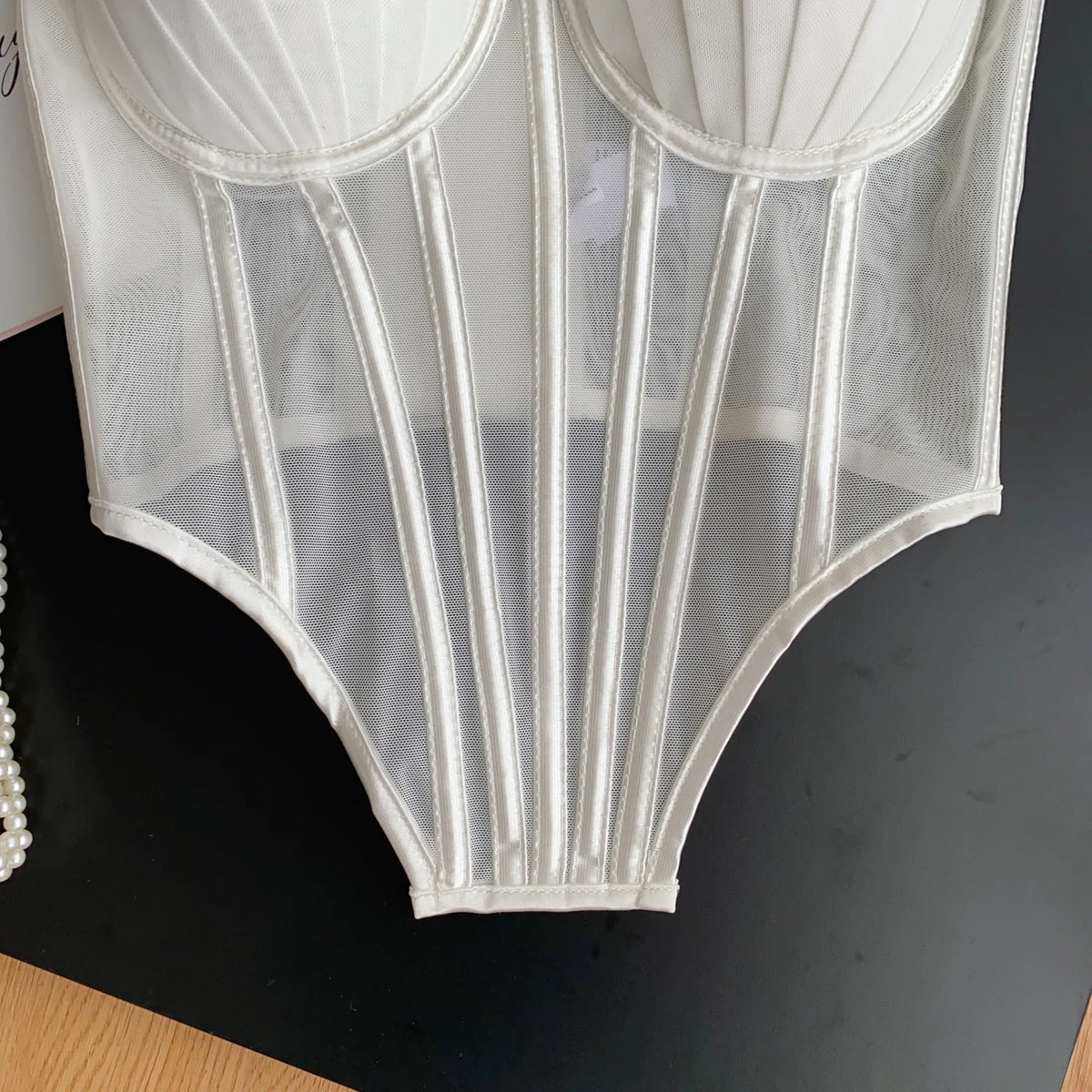 Solid Corset Lingerie Top