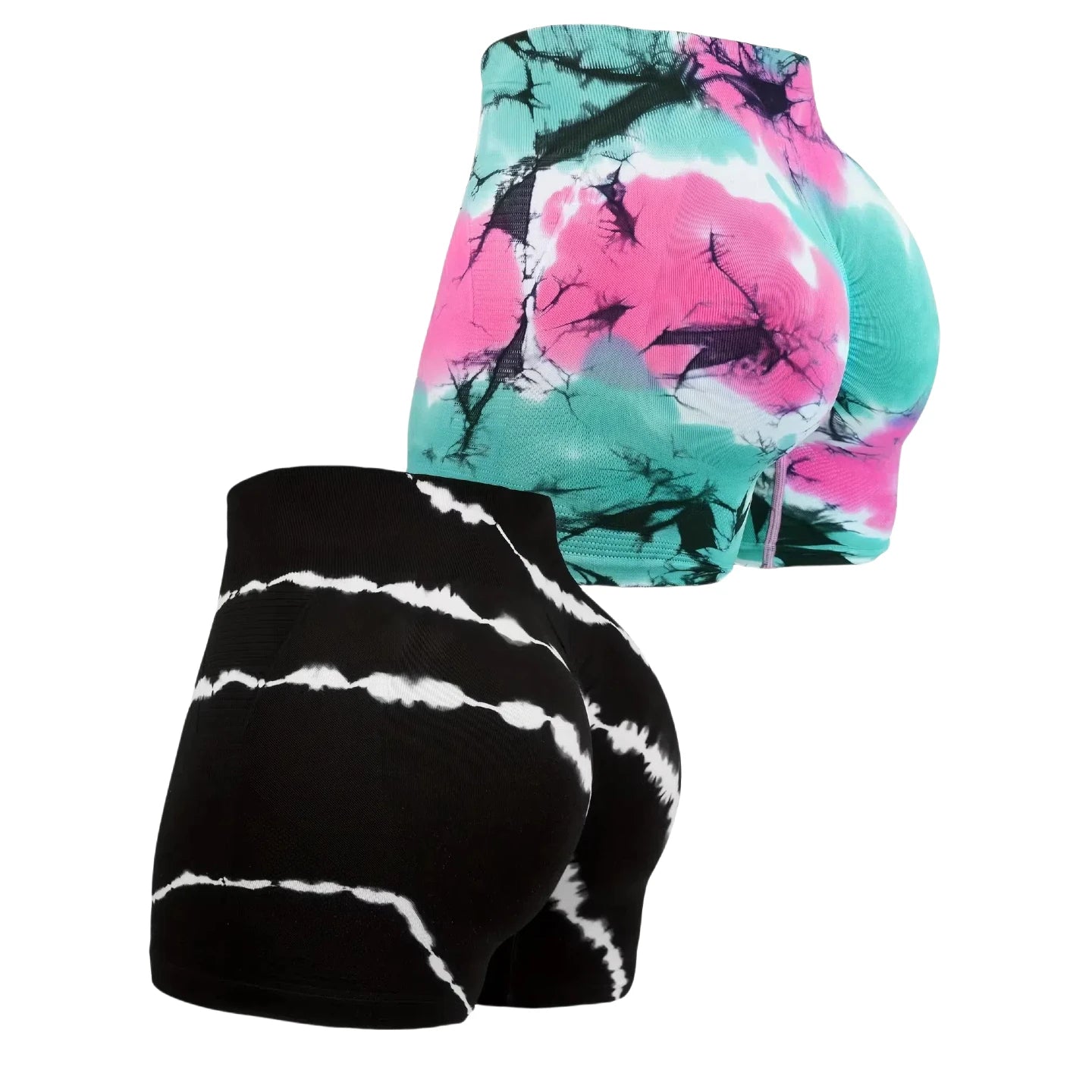 2pcs Women's High-Waisted Shorts
