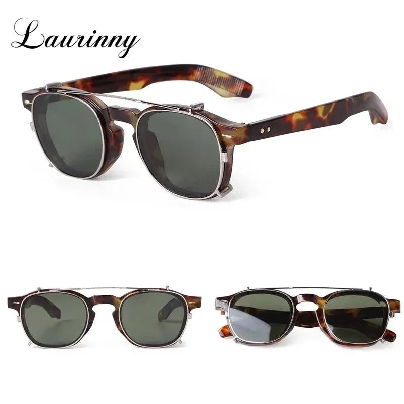 Vintage Rivet Steampunk Clip on Sunglasses