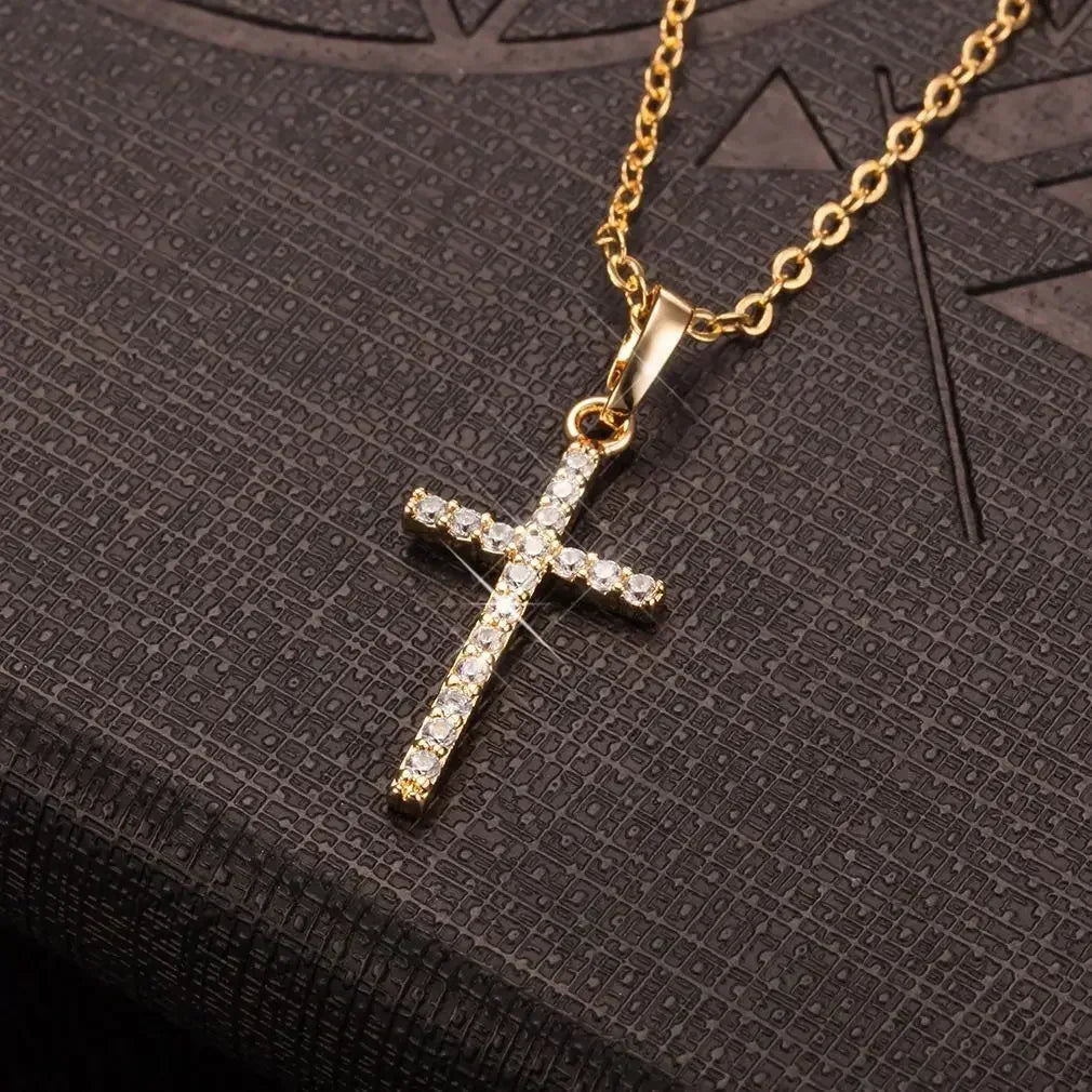 Gold Color Stainless Steel Water Drop Tassel Pendant