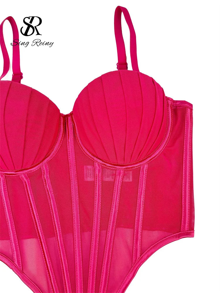 Solid Corset Lingerie Top
