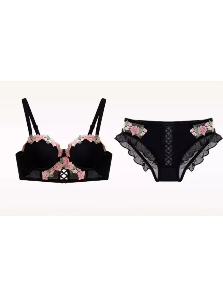 Amelia Vintage Floral Lingerie Set