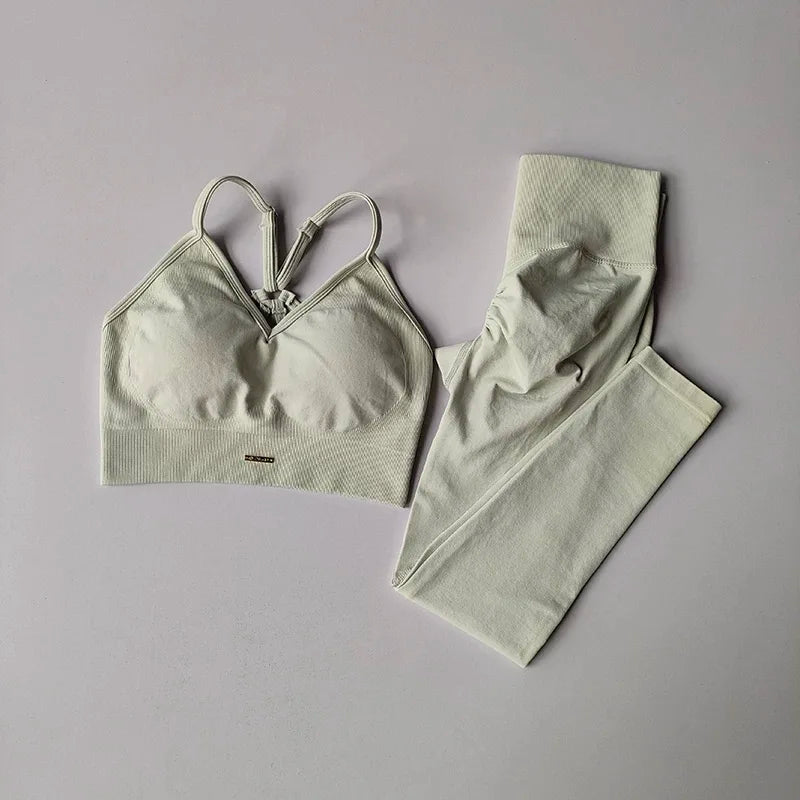Olivia Peach High Waisted Hip Lifting Exercise Suit