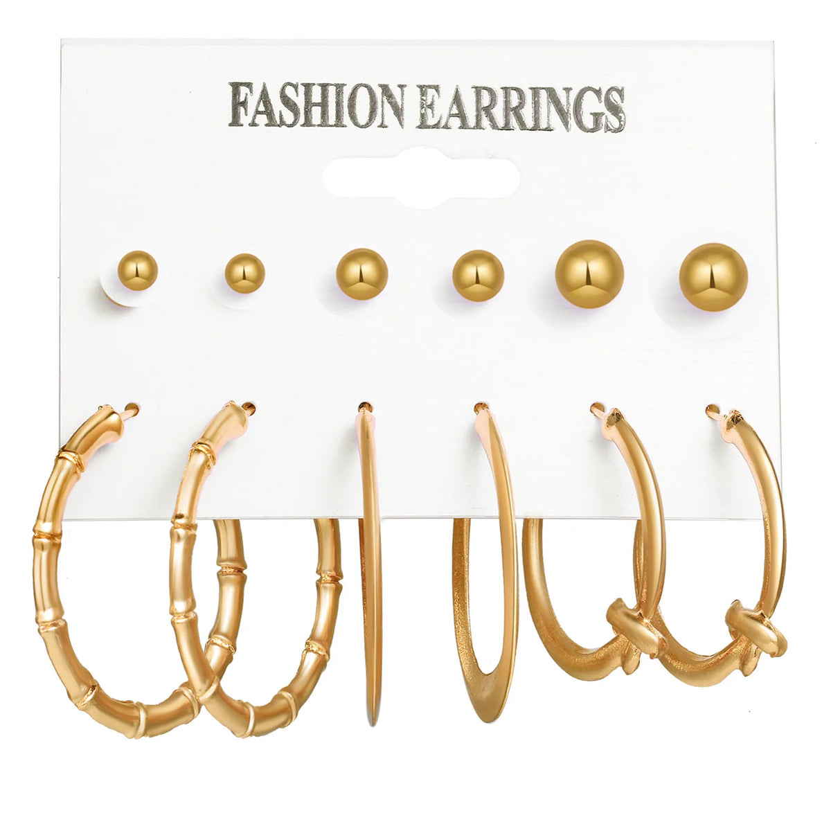 Boho Big Circle Hoop Earring Set
