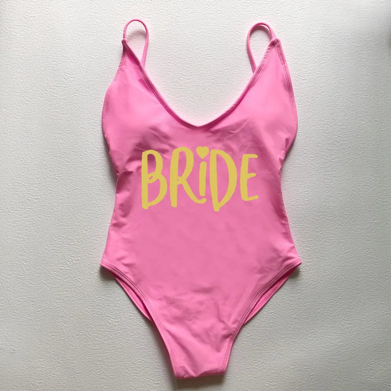 One Piece Sexy Padded Swimwear