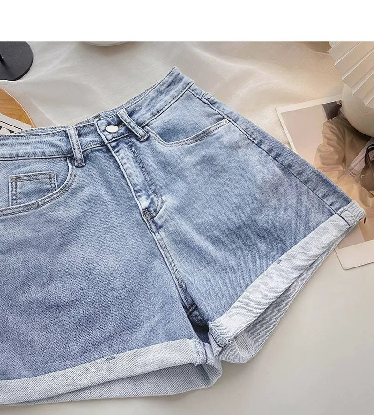 High Waist Wide Leg ort Jeans