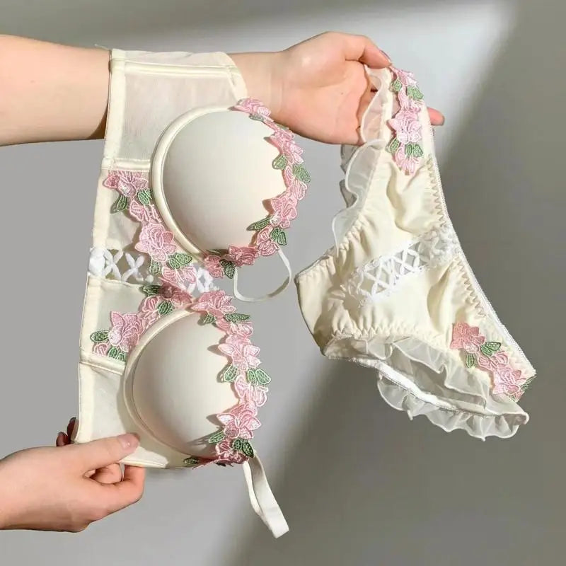 Amelia Vintage Floral Lingerie Set