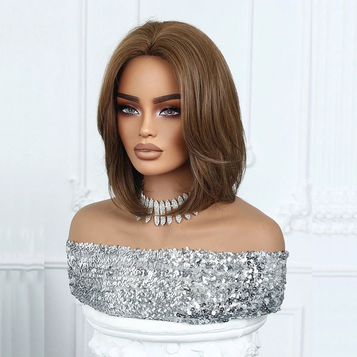 Glamora Short Straight Bob Hair Wigs