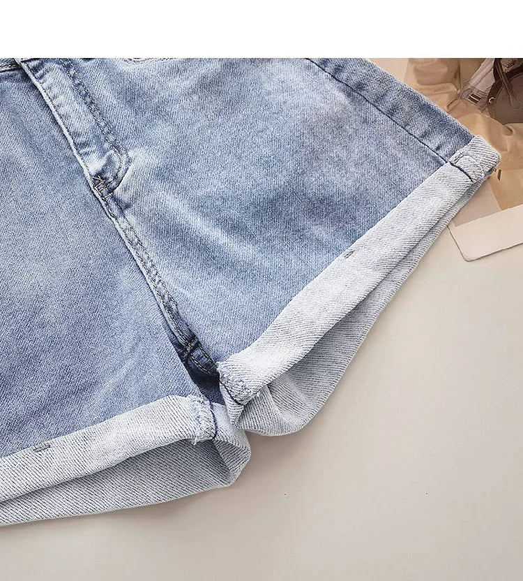 High Waist Wide Leg ort Jeans