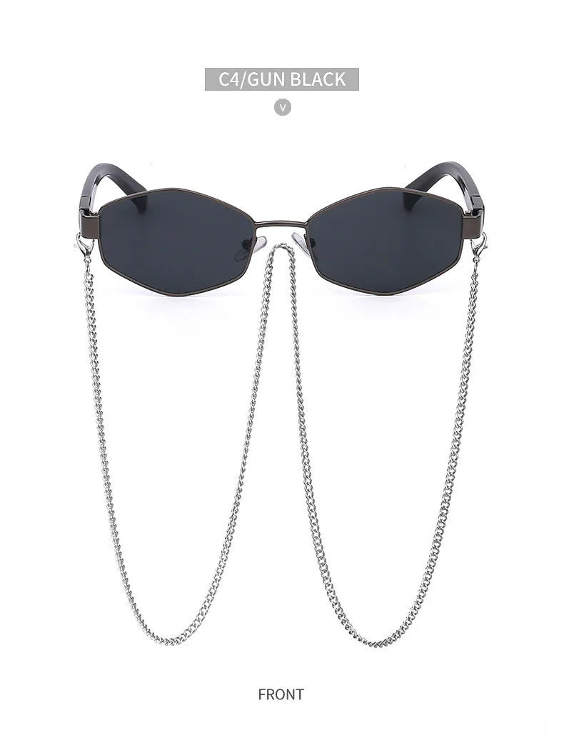 Retro Small Frame Hexagon Sunglasses