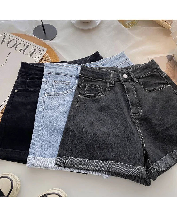 High Waist Wide Leg ort Jeans