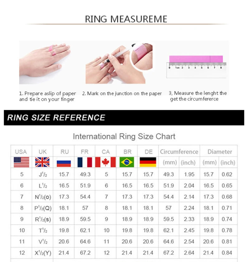 New 925 Sterling Silver Zircon Ring
