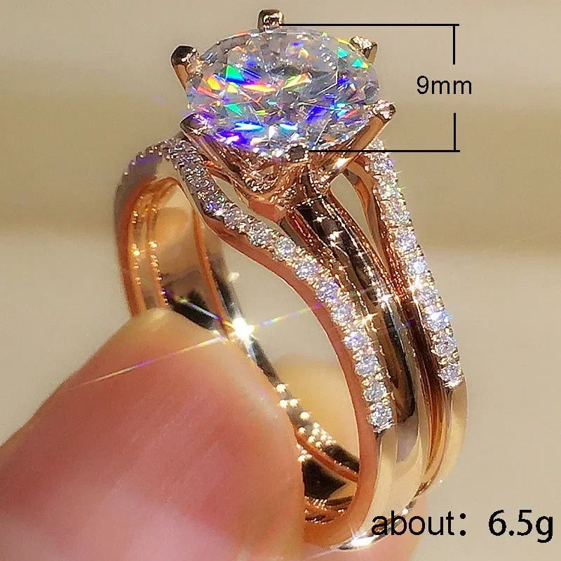 Unique Rose Gold Color Rings