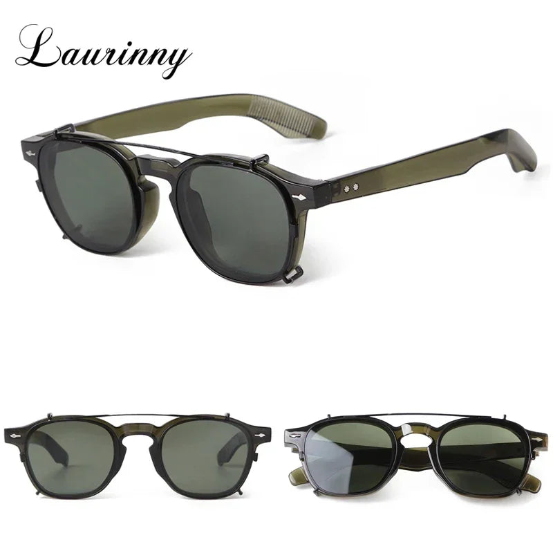 Vintage Rivet Steampunk Clip on Sunglasses