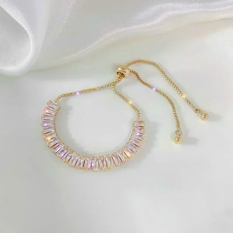 Exquisite Opal Tulip Zircon Bracelet