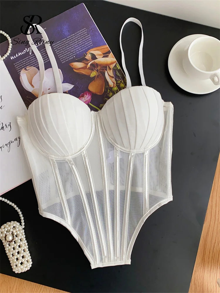 Solid Corset Lingerie Top