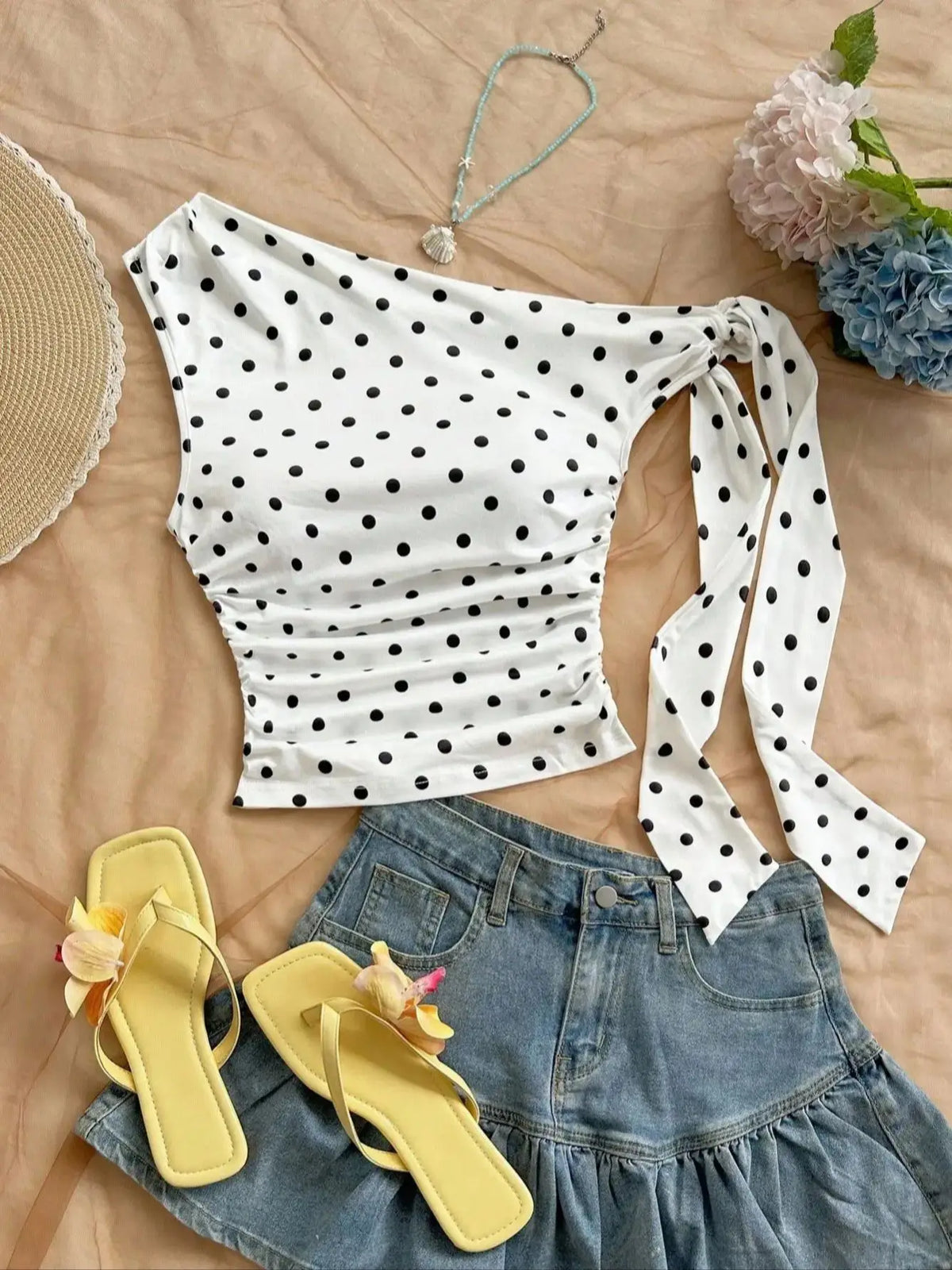 Polka Dot Short Top