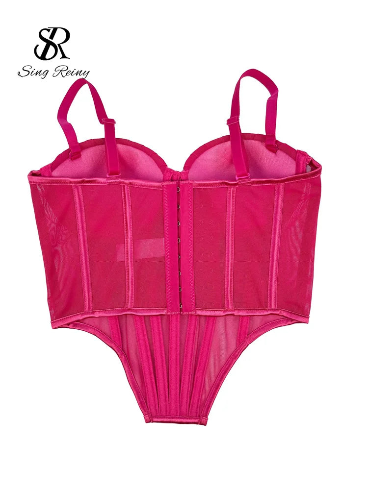 Solid Corset Lingerie Top