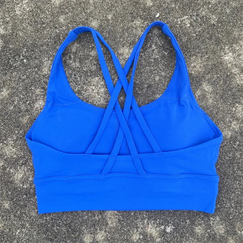 Solid Color Fitness Sport Bra