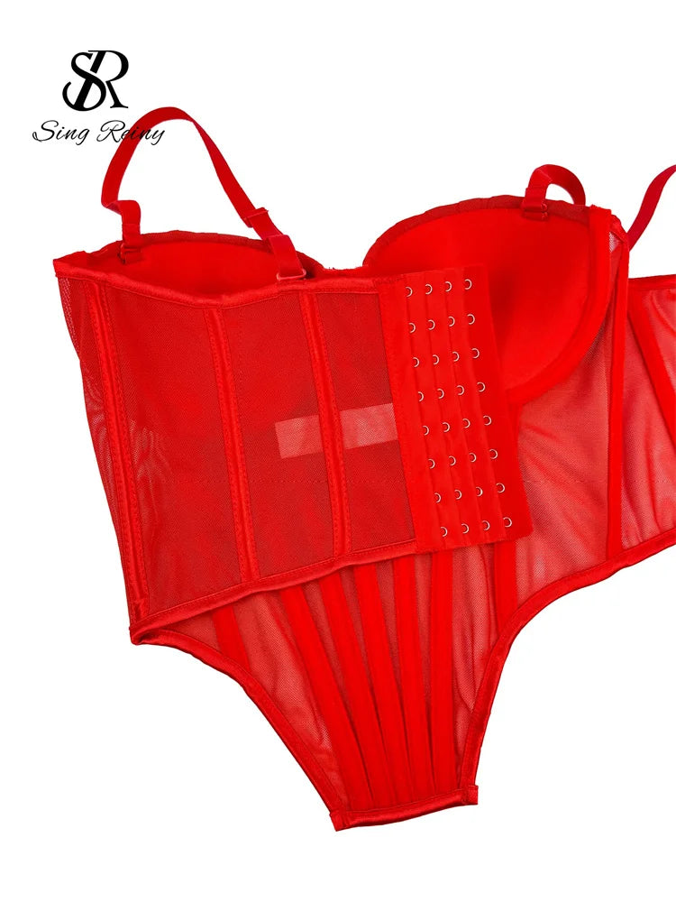 Solid Corset Lingerie Top