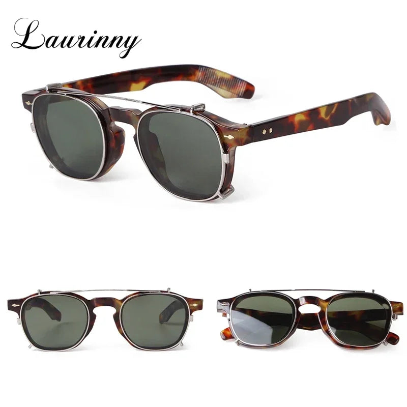 Vintage Rivet Steampunk Clip on Sunglasses