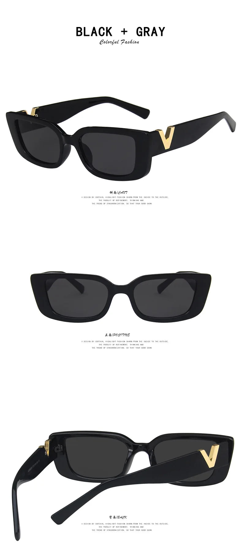 Retro Rectangle Sunglasses