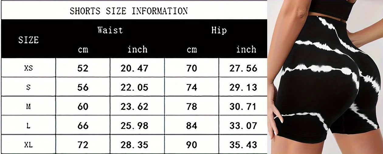 2pcs Women's High-Waisted Shorts