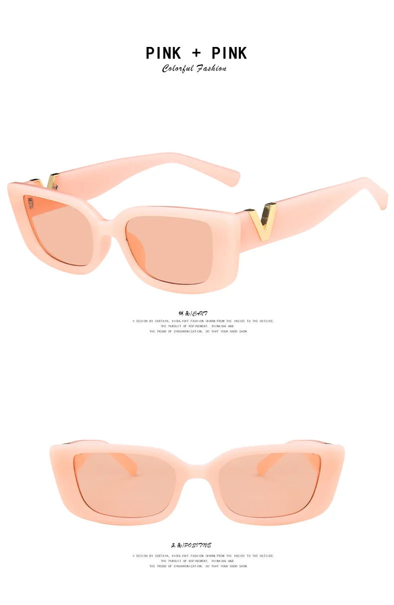Retro Rectangle Sunglasses