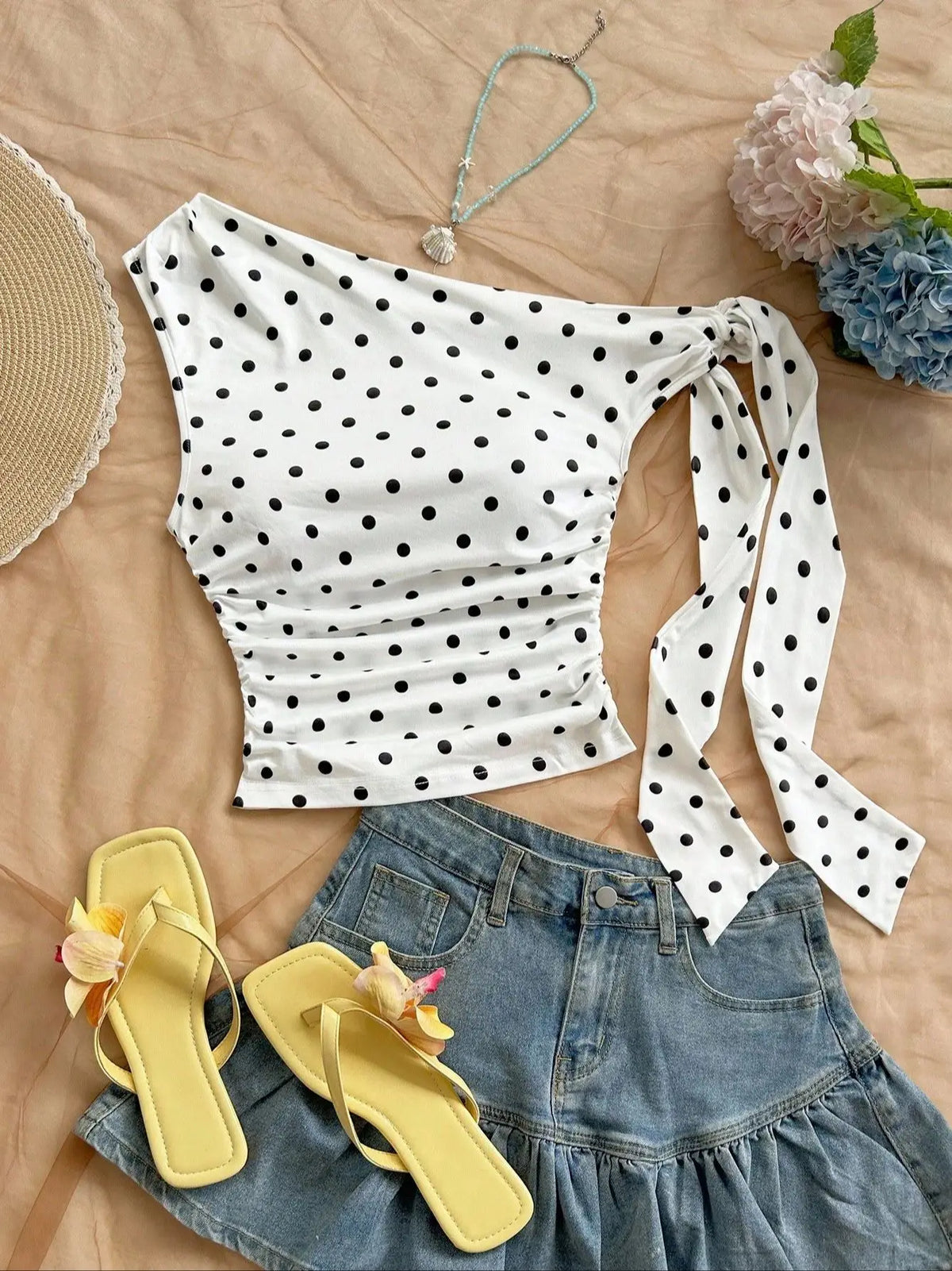 Polka Dot Short Top